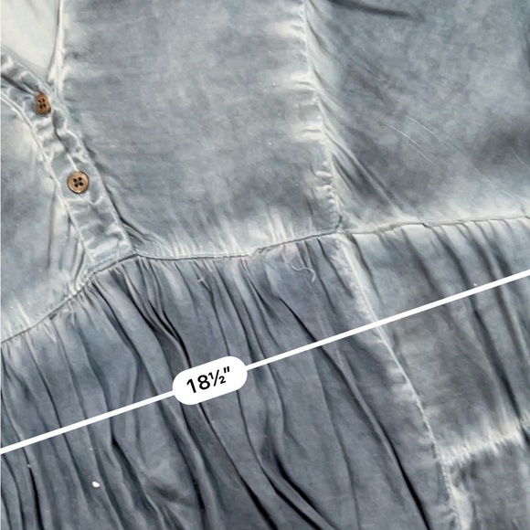 Free people blue rayon tunic dress - Picture 3 of 6